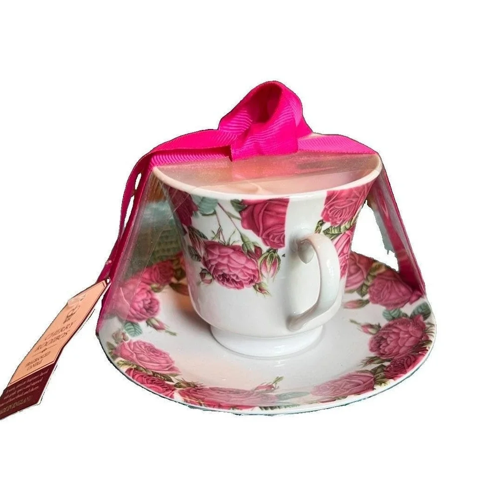 Vintage 1980's B/H Cherry Rooibos Fragranced Teacup Candle England